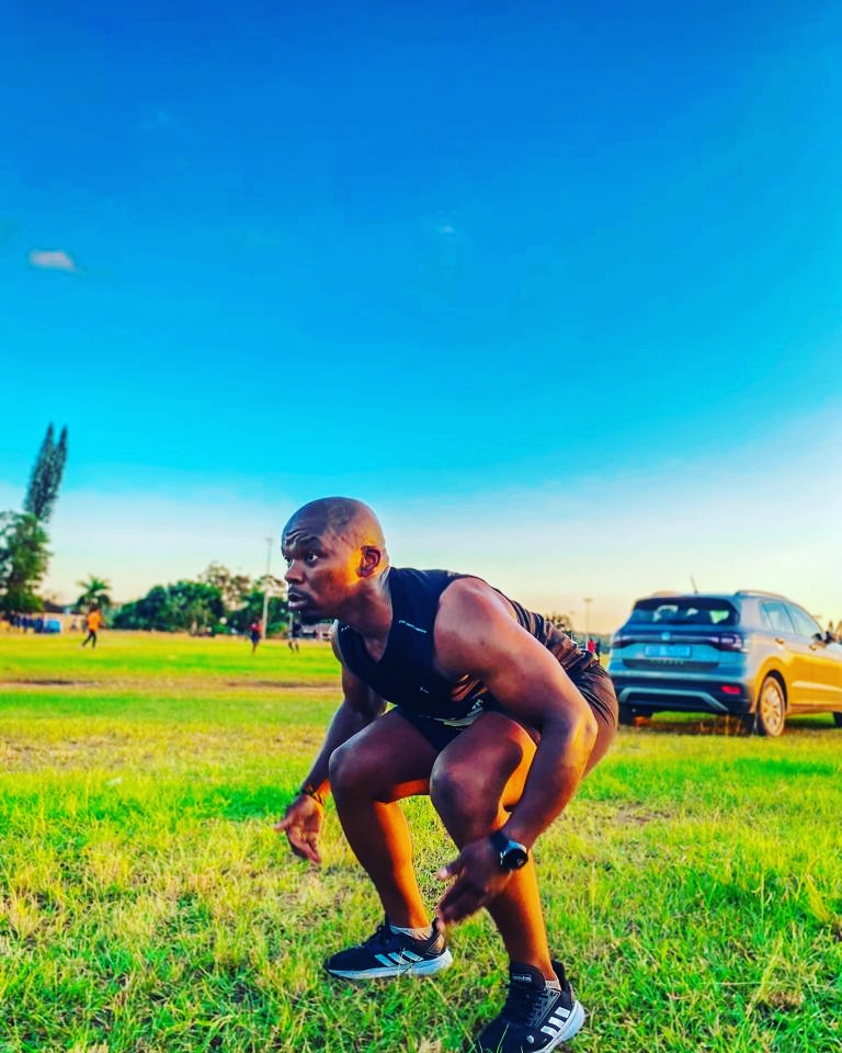 man squat